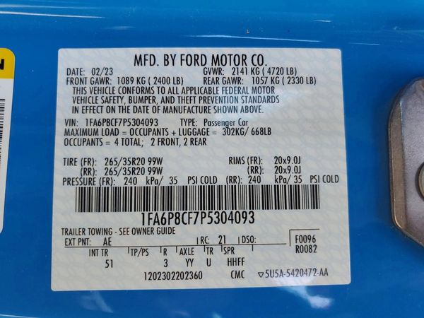 2023 FORD MUSTANG