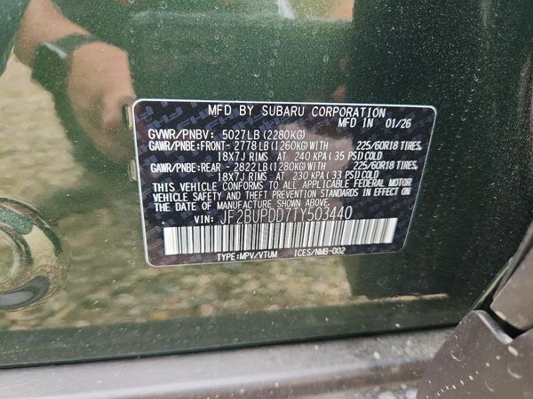 2026 SUBARU OUTBACK Limited