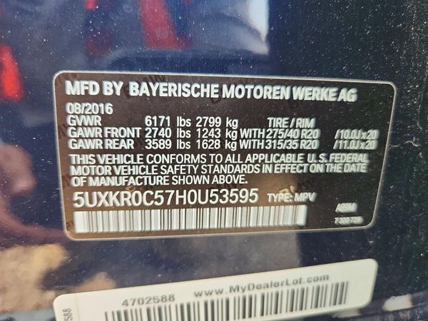2017 BMW X5 xDrive35i