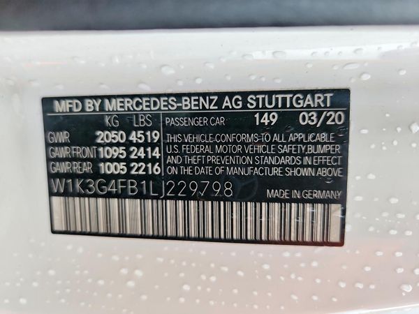 2020 MERCEDES-BENZ A A220-4M