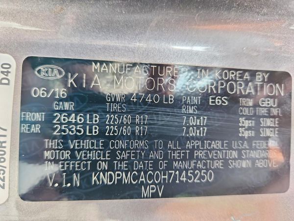 2017 KIA SPORTAGE LX