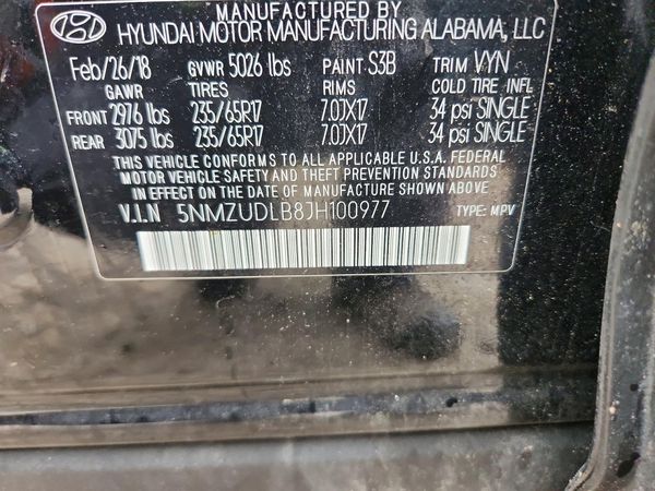 2018 HYUNDAI SANTA FE