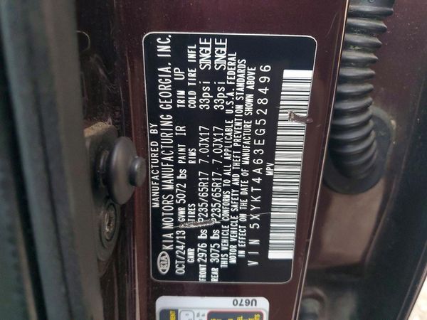 2014 KIA SORENTO Base/ LX