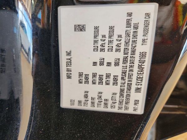 2023 TESLA MODEL 3