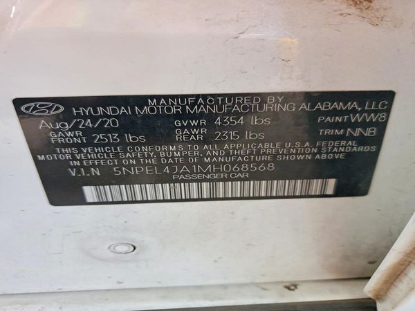 2021 HYUNDAI SONATA