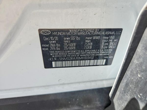 2021 HYUNDAI SANTA FE SEL
