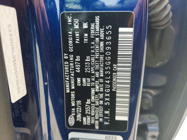 2016 KIA OPTIMA