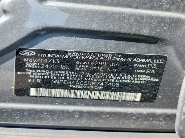 2013 HYUNDAI SONATA