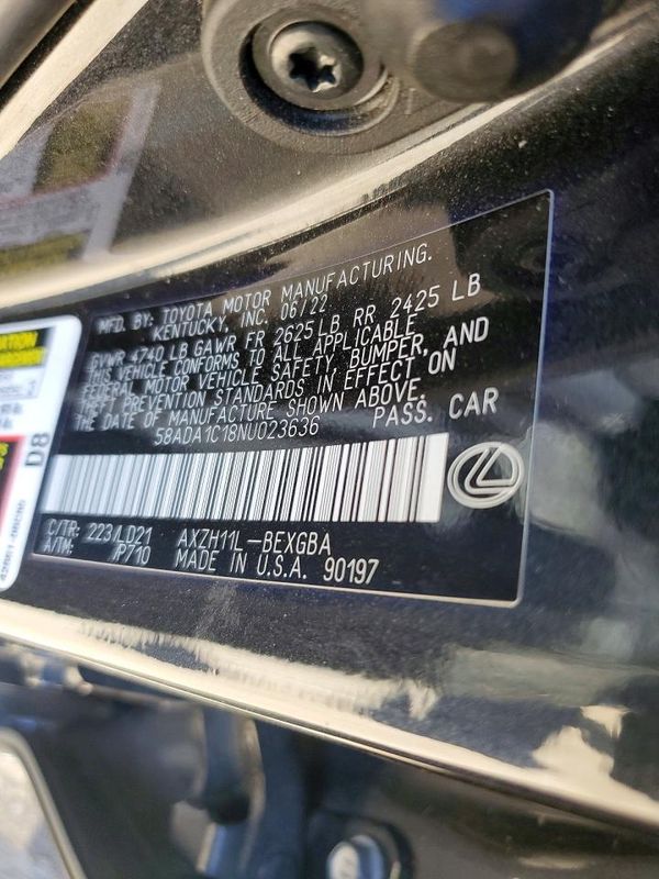 2022 LEXUS ES 300H 300h Premium