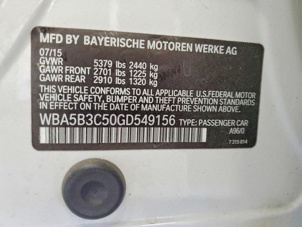 2016 BMW 535