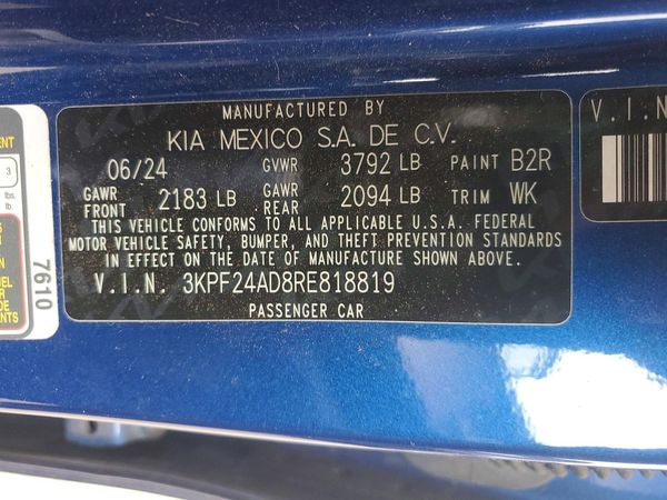 2024 KIA FORTE LX, LXS