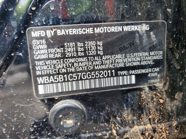 2016 BMW 535