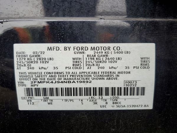 2022 FORD EDGE