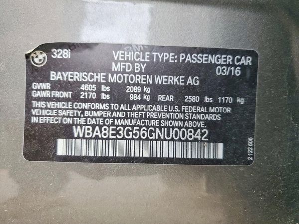 2016 BMW 328 xDrive SA