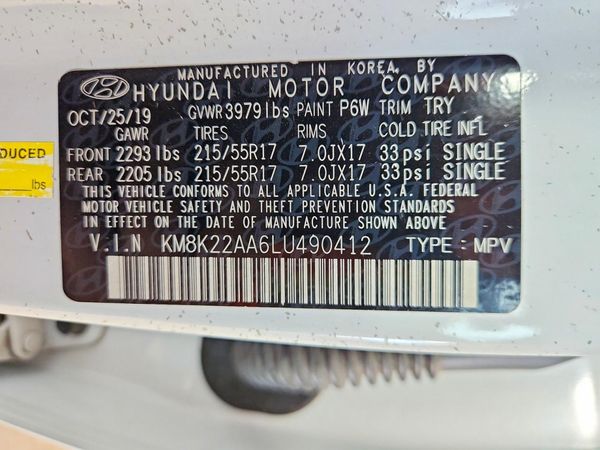 2020 HYUNDAI KONA SEL