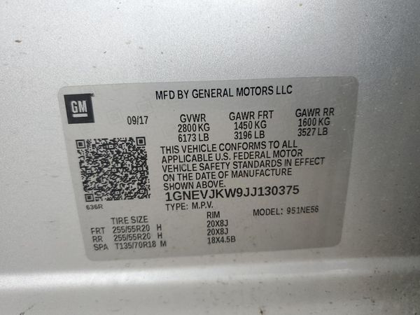2018 CHEVROLET TRAVERSE