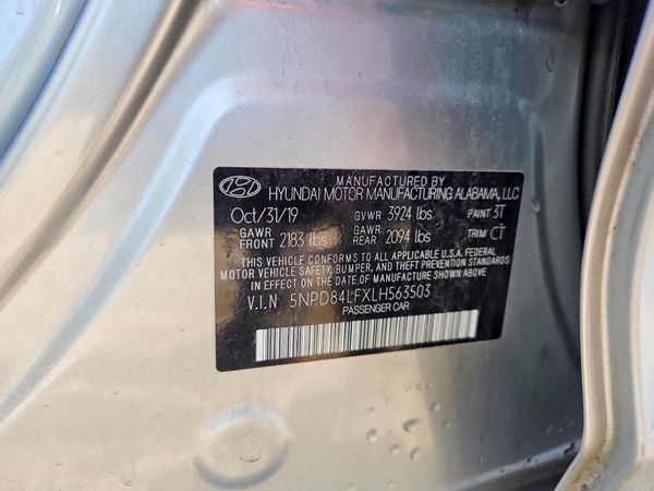 2020 HYUNDAI ELANTRA