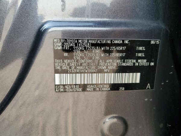 2015 TOYOTA RAV4 LE (X Grade)