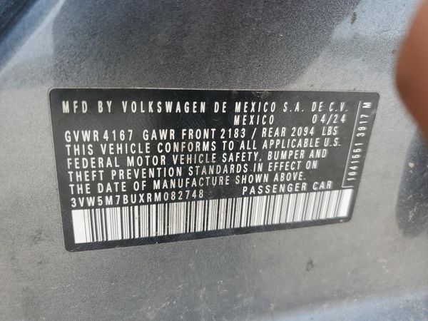 2024 VOLKSWAGEN JETTA S, S (AQ301 Trans)