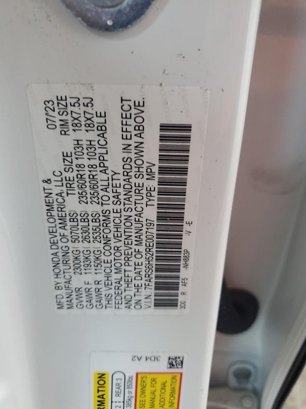 2024 HONDA CRV Sport — VINS
