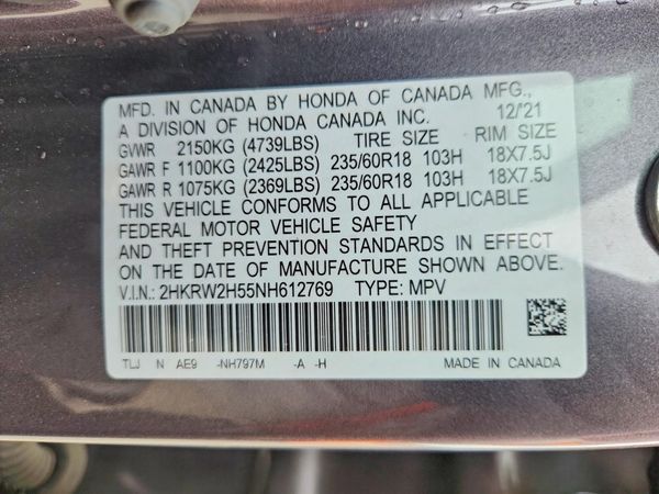 2022 HONDA CR-V EX