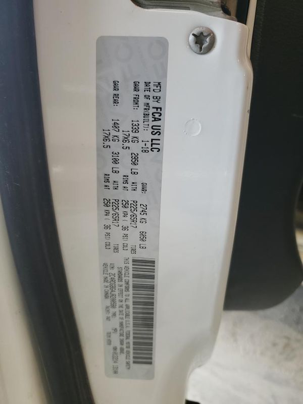 2018 DODGE CARAVAN SE — VINS