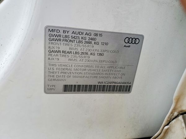 2016 AUDI Q5