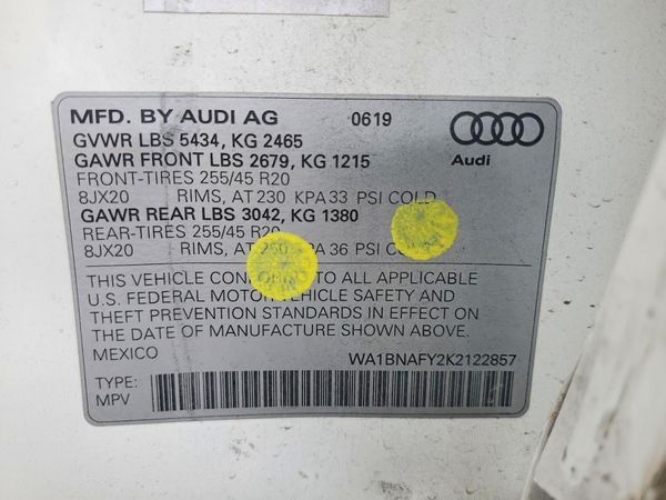 2019 AUDI Q5 quattro Premium Plus