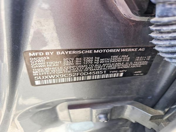 2015 BMW X3 xDrive28i