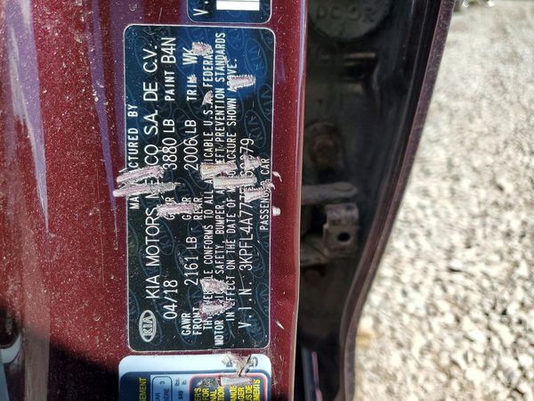 2018 KIA FORTE LX Pop,S,EX