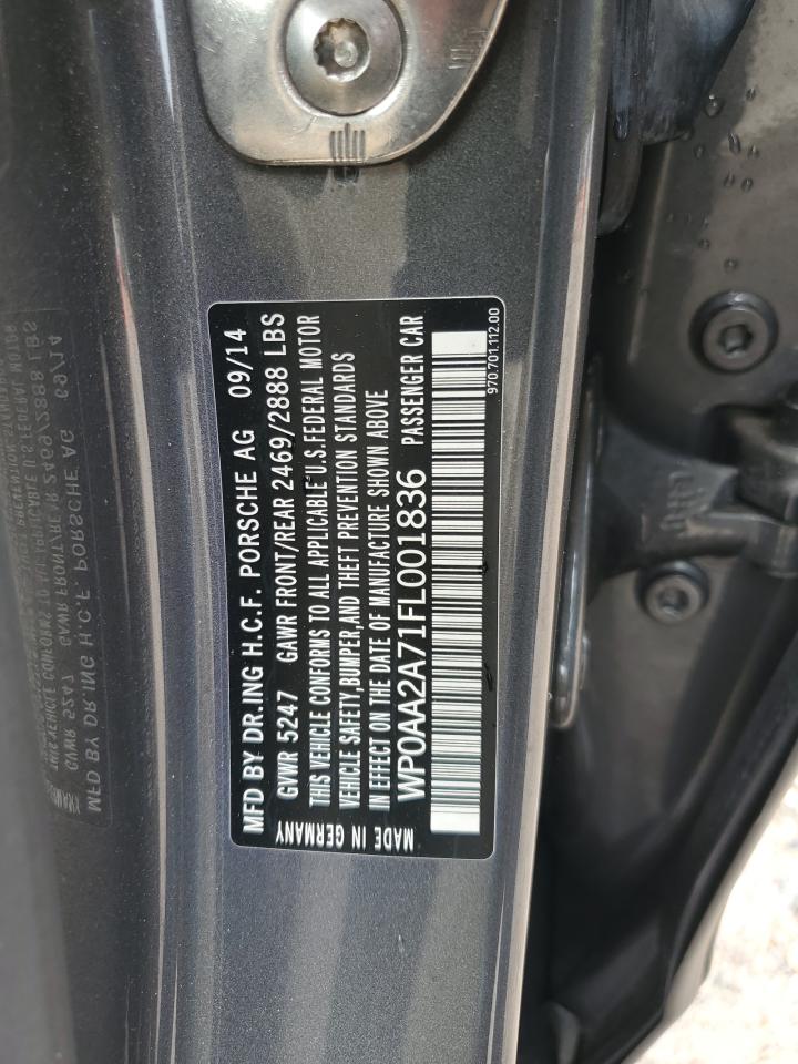 2015 PORSCHE PANAMERA Base (2WD), 4 (4WD)