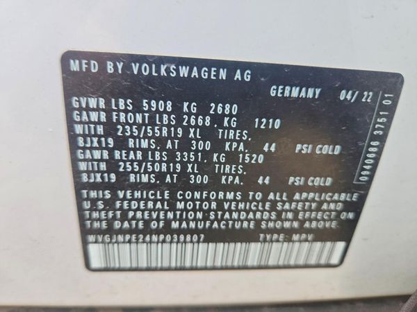 2022 VOLKSWAGEN ID.4