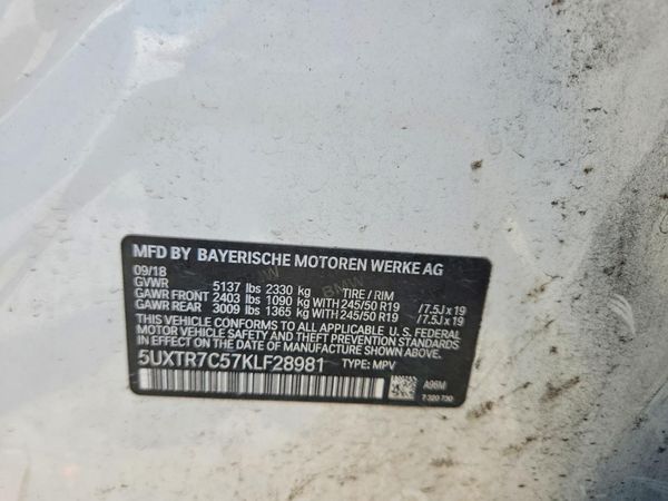 2019 BMW X3 sDrive30i