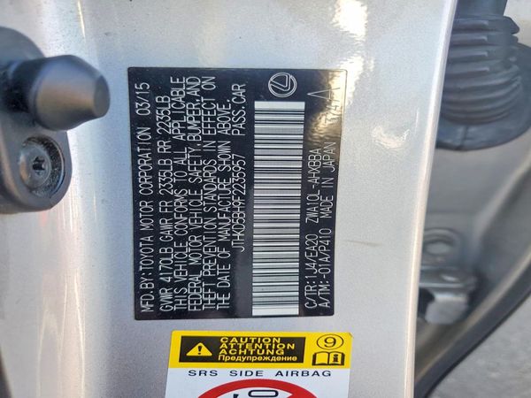 2015 LEXUS CT 200h