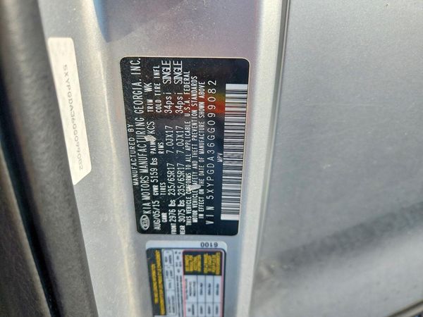 2016 KIA SORENTO