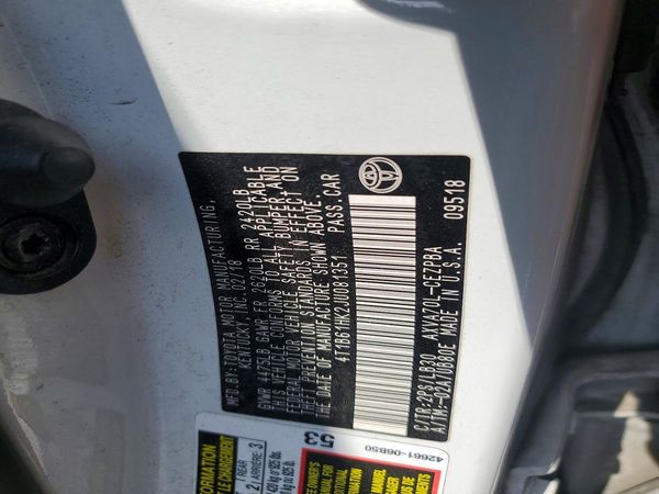 2018 TOYOTA CAMRY XSE