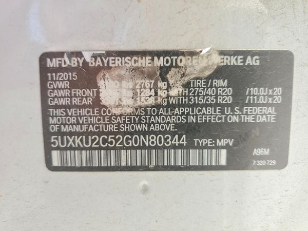 2016 BMW X6 xDrive35i