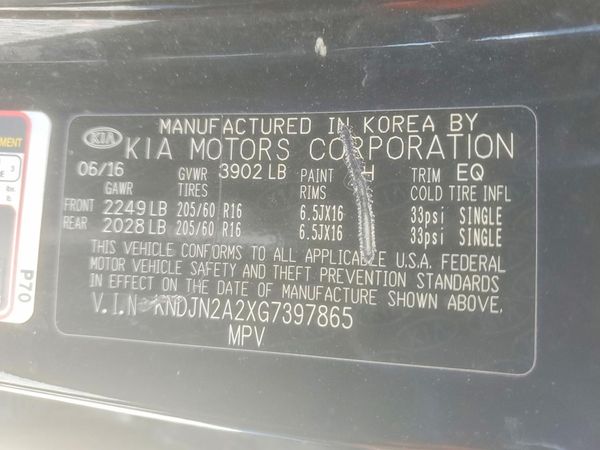 2016 KIA SOUL Plus