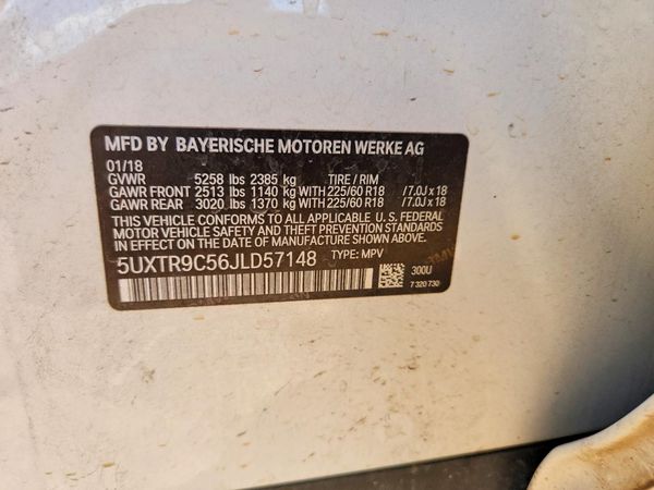 2018 BMW X3 sDrive30i