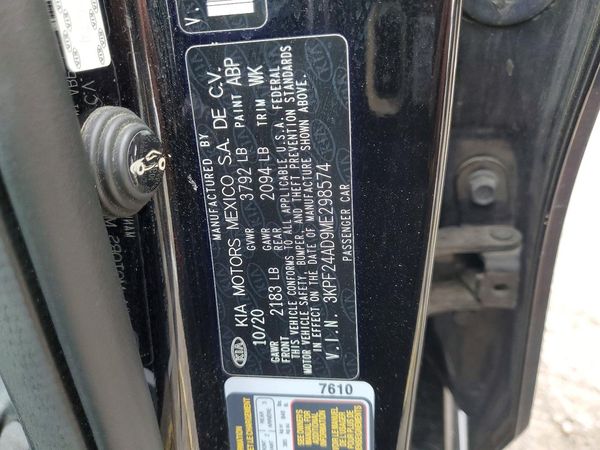 2021 KIA FORTE FE, LXS