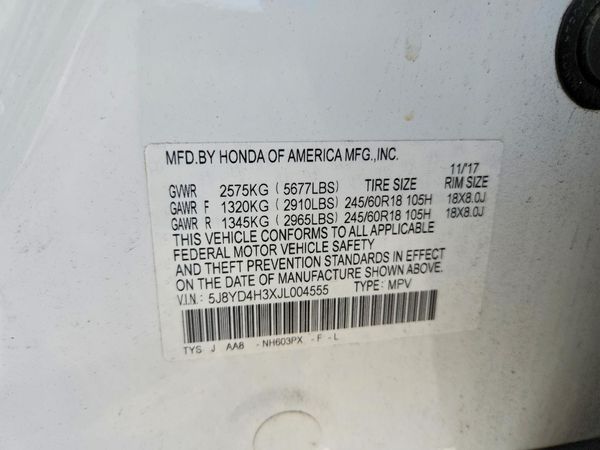 2018 ACURA MDX