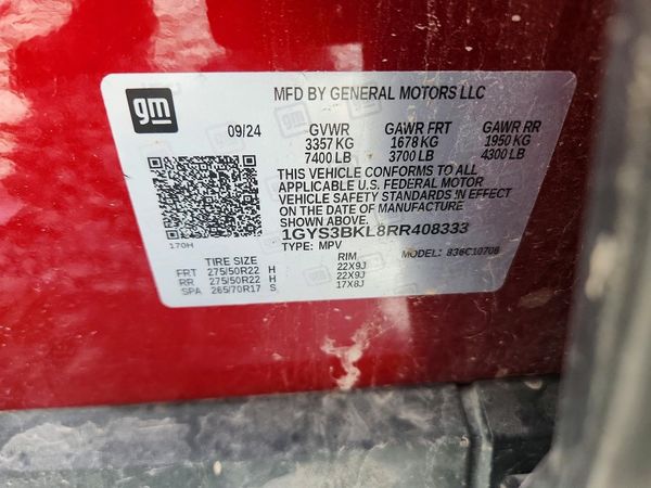 2024 CADILLAC ESCALADE Premium Luxury — VINS