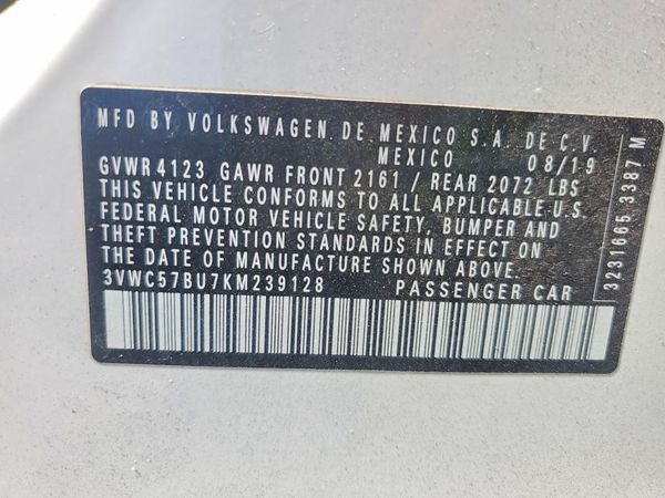2019 VOLKSWAGEN JETTA S, SE, R-Line