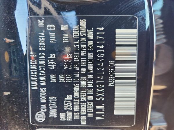 2019 KIA OPTIMA LX, S