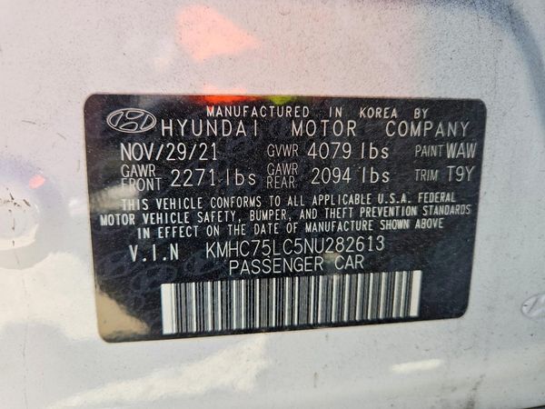 2022 HYUNDAI IONIQ SE