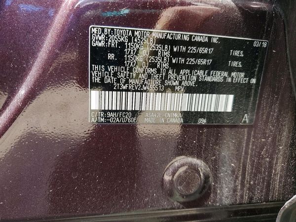 2018 TOYOTA RAV4 Adventure/XLE