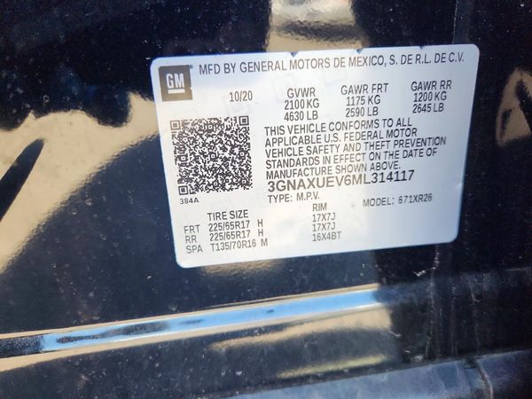 2021 CHEVROLET EQUINOX LT (1LT)