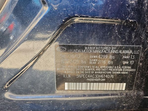 2013 HYUNDAI SONATA