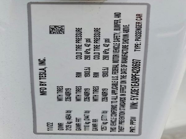 2023 TESLA MODEL 3