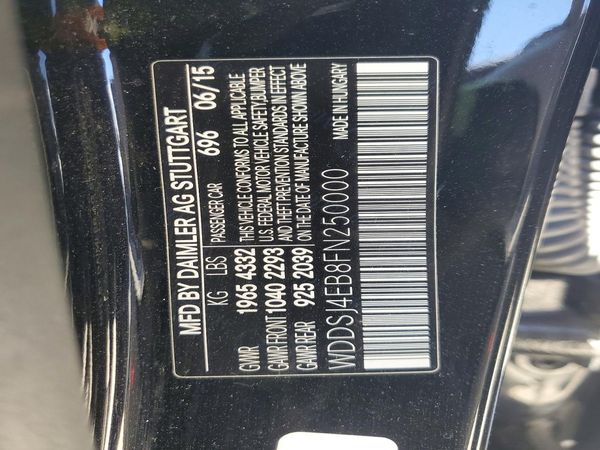 2015 MERCEDES-BENZ CLA CLA250